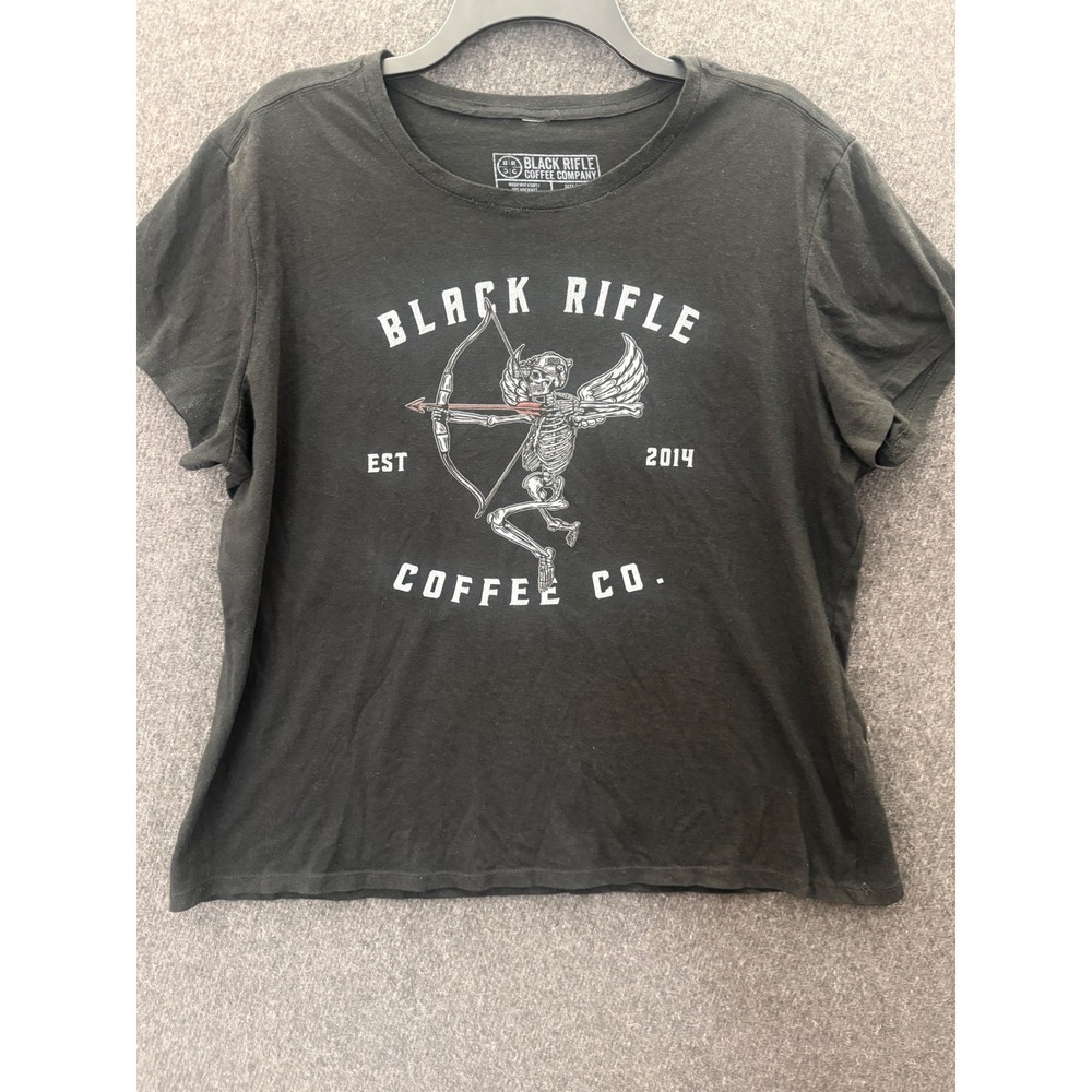 Black Rifle Coffee Co Skeleton Archer Graphic T-Shirt Black XXL Womens Grunge